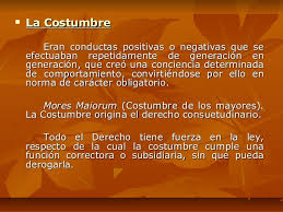 costumbre